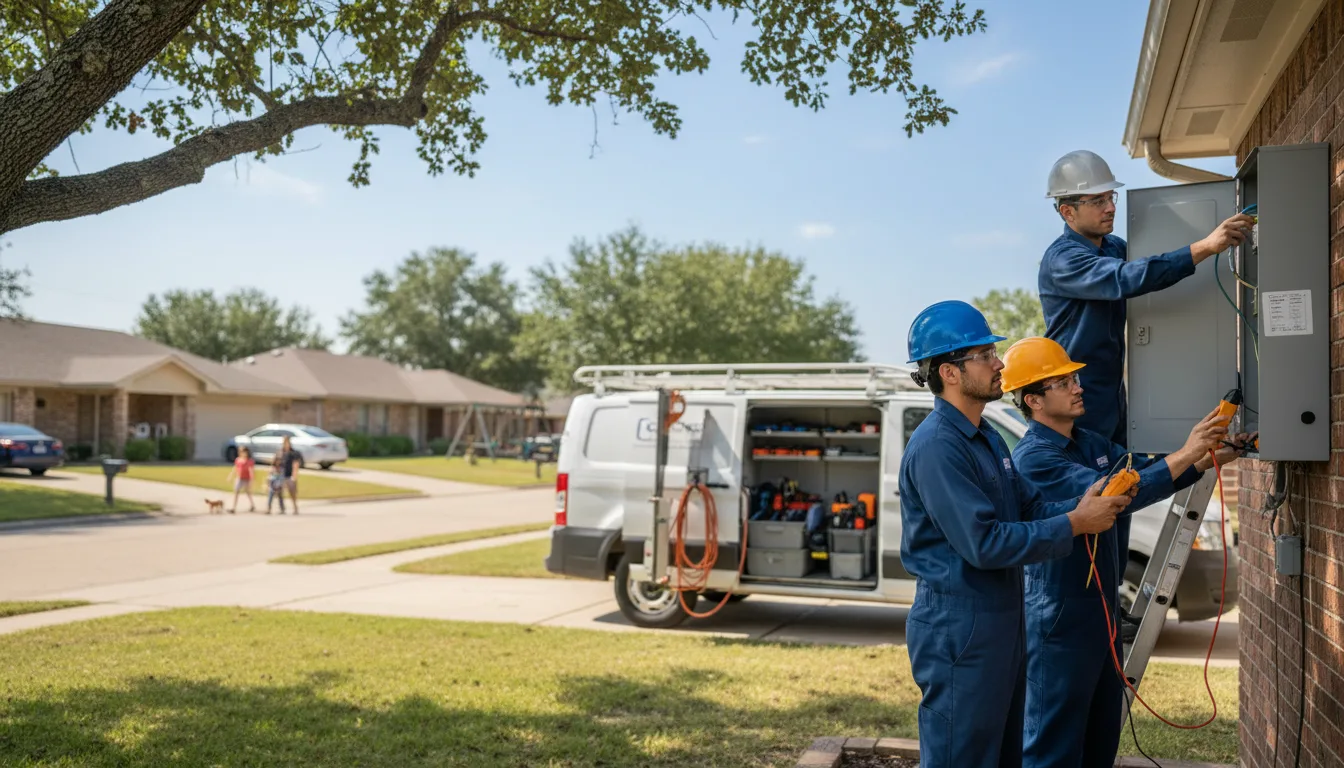 Certified electrician providing emergency electrical services in Viola, WI